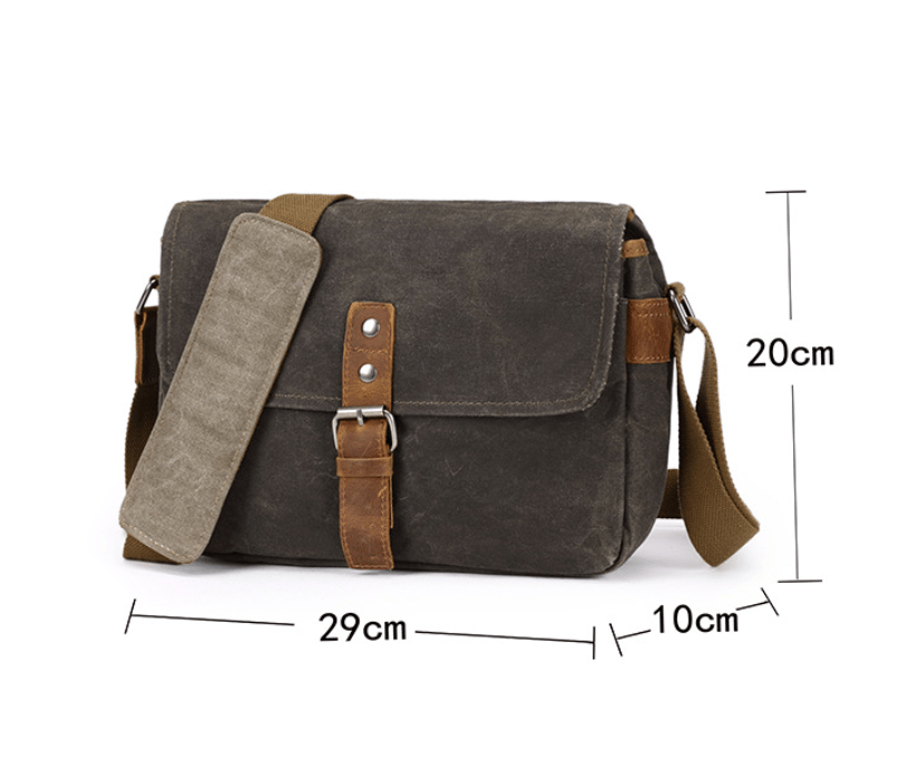 Waterproof Waxed Canvas Camera Bag, Small Camera Bag, Shoulder Bag